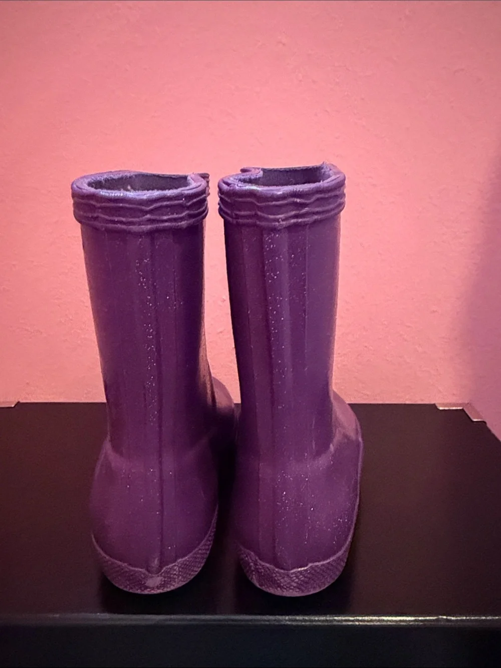 Hunter Kids Purple Glitter Rain Boots Toddler 6